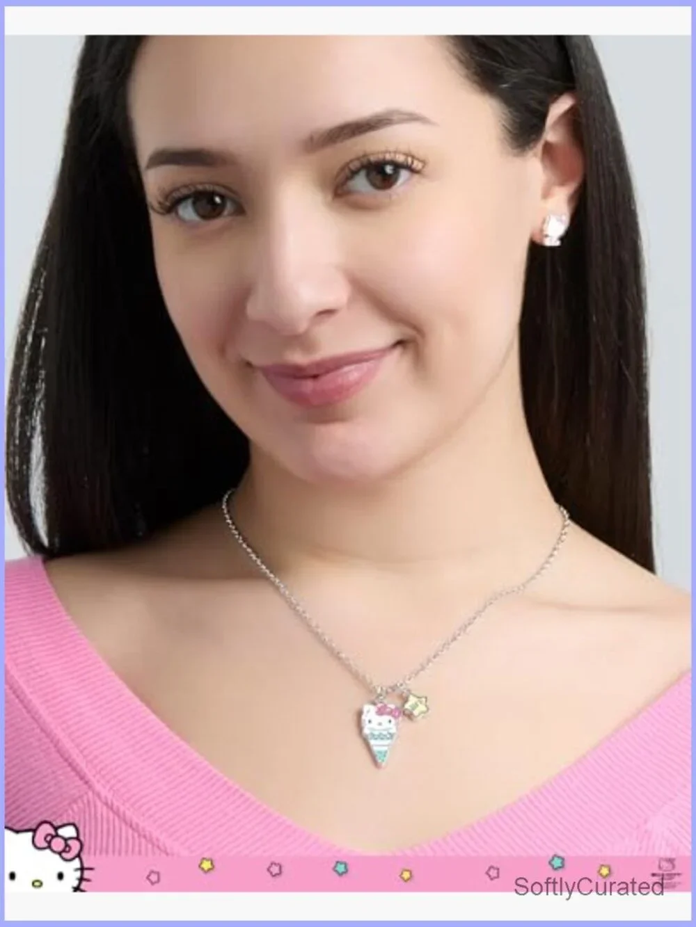 Best Friend Necklace Set for 2 Hello Kitty My Melody BFF Pendant Necklaces